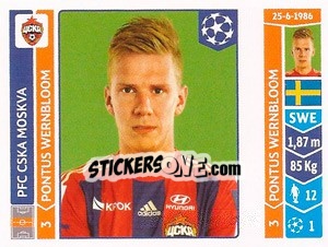 Figurina Pontus Wernbloom - UEFA Champions League 2014-2015 - Panini