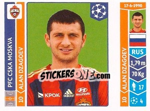 Sticker Alan Dzagoev - UEFA Champions League 2014-2015 n. 389 - Panini