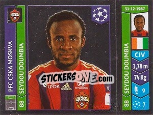 Sticker Seydou Doumbia - UEFA Champions League 2014-2015 n. 391 - Panini