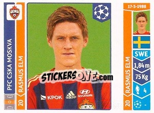 Sticker Rasmus Elm - UEFA Champions League 2014-2015 n. 395 - Panini