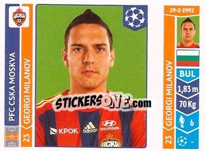 Cromo Georgi Milanov - UEFA Champions League 2014-2015 n. 397 - Panini