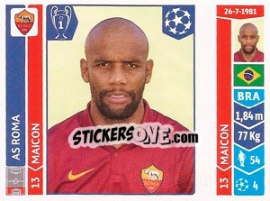Sticker Maicon - UEFA Champions League 2014-2015 n. 400 - Panini