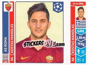 Sticker Kostas Manolas - UEFA Champions League 2014-2015 - Panini