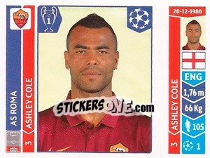 Sticker Ashley Cole - UEFA Champions League 2014-2015 n. 403 - Panini