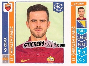 Sticker Miralem Pjanic - UEFA Champions League 2014-2015 n. 404 - Panini