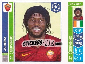 Sticker Gervinho - UEFA Champions League 2014-2015 n. 409 - Panini