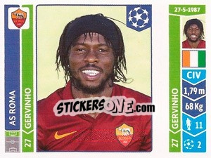 Figurina Gervinho - UEFA Champions League 2014-2015 - Panini