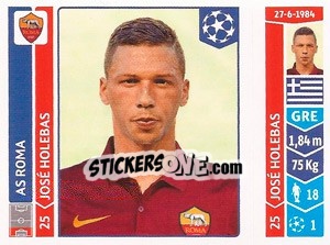 Sticker José Holebas - UEFA Champions League 2014-2015 - Panini