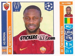 Sticker Seydou Keita - UEFA Champions League 2014-2015 n. 413 - Panini