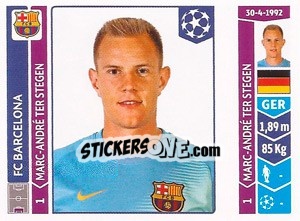 Cromo Marc-André ter Stegen - UEFA Champions League 2014-2015 n. 428 - Panini