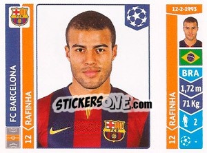 Sticker Rafinha - UEFA Champions League 2014-2015 n. 431 - Panini