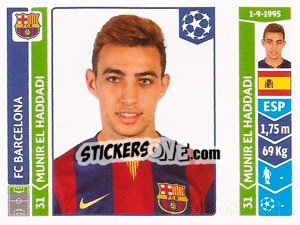 Figurina Munir El Haddadi - UEFA Champions League 2014-2015 - Panini