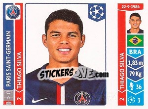 Figurina Thiago Silva - UEFA Champions League 2014-2015 - Panini