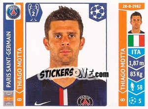 Sticker Thiago Motta - UEFA Champions League 2014-2015 n. 441 - Panini