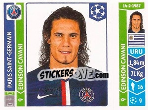 Sticker Edinson Cavani - UEFA Champions League 2014-2015 n. 443 - Panini