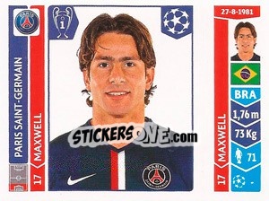 Sticker Maxwell - UEFA Champions League 2014-2015 - Panini