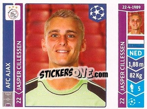 Sticker Jasper Cillessen - UEFA Champions League 2014-2015 n. 453 - Panini
