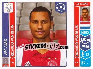 Sticker Ricardo van Rhijn - UEFA Champions League 2014-2015 - Panini