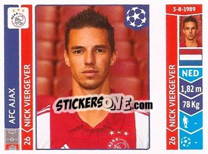 Cromo Nick Viergever - UEFA Champions League 2014-2015 - Panini