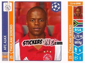 Figurina Thulani Serero - UEFA Champions League 2014-2015 - Panini