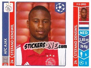 Sticker Stefano Denswil - UEFA Champions League 2014-2015 n. 464 - Panini