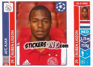 Sticker Ruben Ligeon - UEFA Champions League 2014-2015 n. 466 - Panini
