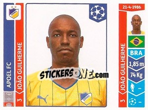 Sticker João Guilherme - UEFA Champions League 2014-2015 - Panini