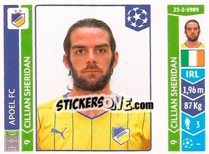 Sticker Cillian Sheridan - UEFA Champions League 2014-2015 n. 481 - Panini