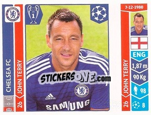Sticker John Terry - UEFA Champions League 2014-2015 n. 491 - Panini
