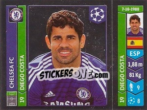 Sticker Diego Costa - UEFA Champions League 2014-2015 n. 499 - Panini
