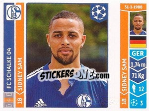 Sticker Sidney Sam - UEFA Champions League 2014-2015 n. 514 - Panini
