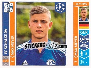 Sticker Max Meyer - UEFA Champions League 2014-2015 - Panini