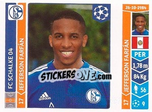 Sticker Jefferson Farfán - UEFA Champions League 2014-2015 n. 523 - Panini