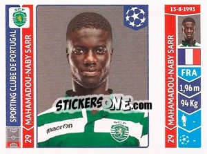 Sticker Mahamadou-Naby Sarr - UEFA Champions League 2014-2015 n. 528 - Panini