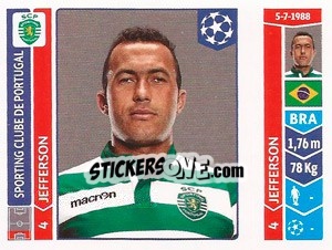 Sticker Jefferson - UEFA Champions League 2014-2015 n. 529 - Panini