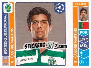 Sticker André Martins - UEFA Champions League 2014-2015 - Panini