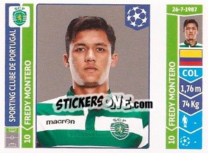 Sticker Fredy Montero - UEFA Champions League 2014-2015 - Panini