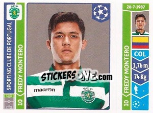 Sticker Fredy Montero - UEFA Champions League 2014-2015 n. 534 - Panini