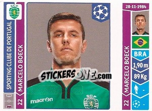 Sticker Marcelo Boeck - UEFA Champions League 2014-2015 n. 536 - Panini