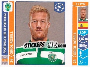 Sticker Oriol Rosell - UEFA Champions League 2014-2015 n. 538 - Panini