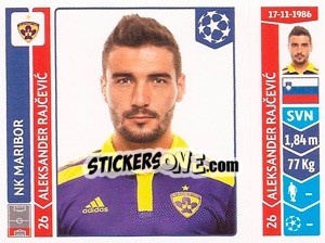 Sticker Aleksander Rajcevic - UEFA Champions League 2014-2015 - Panini
