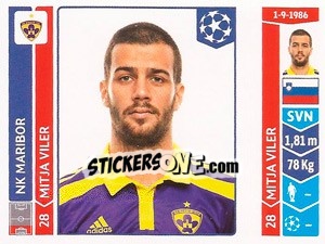 Figurina Mitja Viler - UEFA Champions League 2014-2015 - Panini