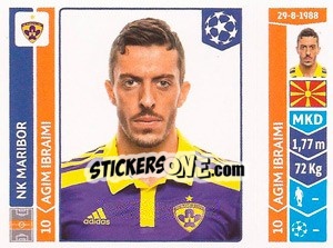 Sticker Agim Ibraimi - UEFA Champions League 2014-2015 - Panini