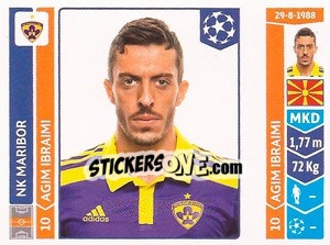 Sticker Agim Ibraimi - UEFA Champions League 2014-2015 n. 552 - Panini