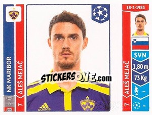 Sticker Aleš Mejac - UEFA Champions League 2014-2015 n. 555 - Panini