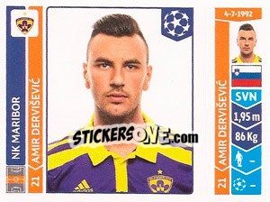 Sticker Amir Derviševic - UEFA Champions League 2014-2015 - Panini