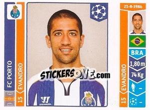 Sticker Evandro - UEFA Champions League 2014-2015 n. 574 - Panini