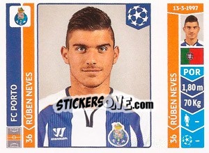 Sticker Rúben Neves - UEFA Champions League 2014-2015 n. 575 - Panini