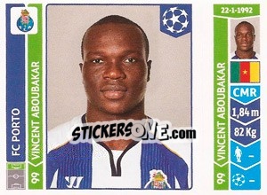 Figurina Vincent Aboubakar - UEFA Champions League 2014-2015 - Panini