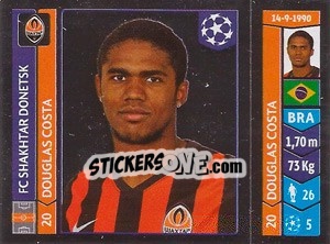 Sticker Douglas Costa - UEFA Champions League 2014-2015 n. 586 - Panini